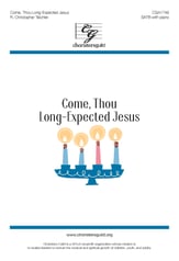 Come, Thou Long-Expected Jesus SATB choral sheet music cover